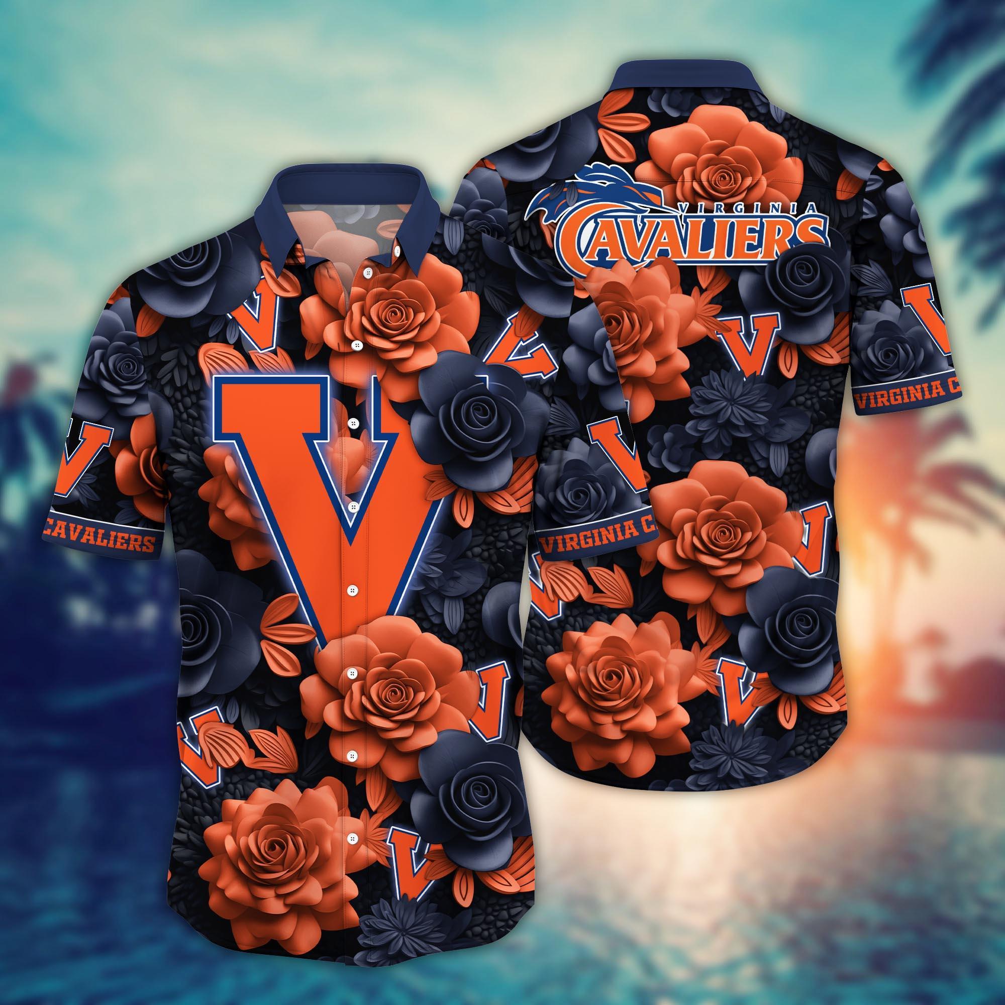 Virginia Cavaliers NCAA Flower Hawaii Shirt For Fans Ver 3