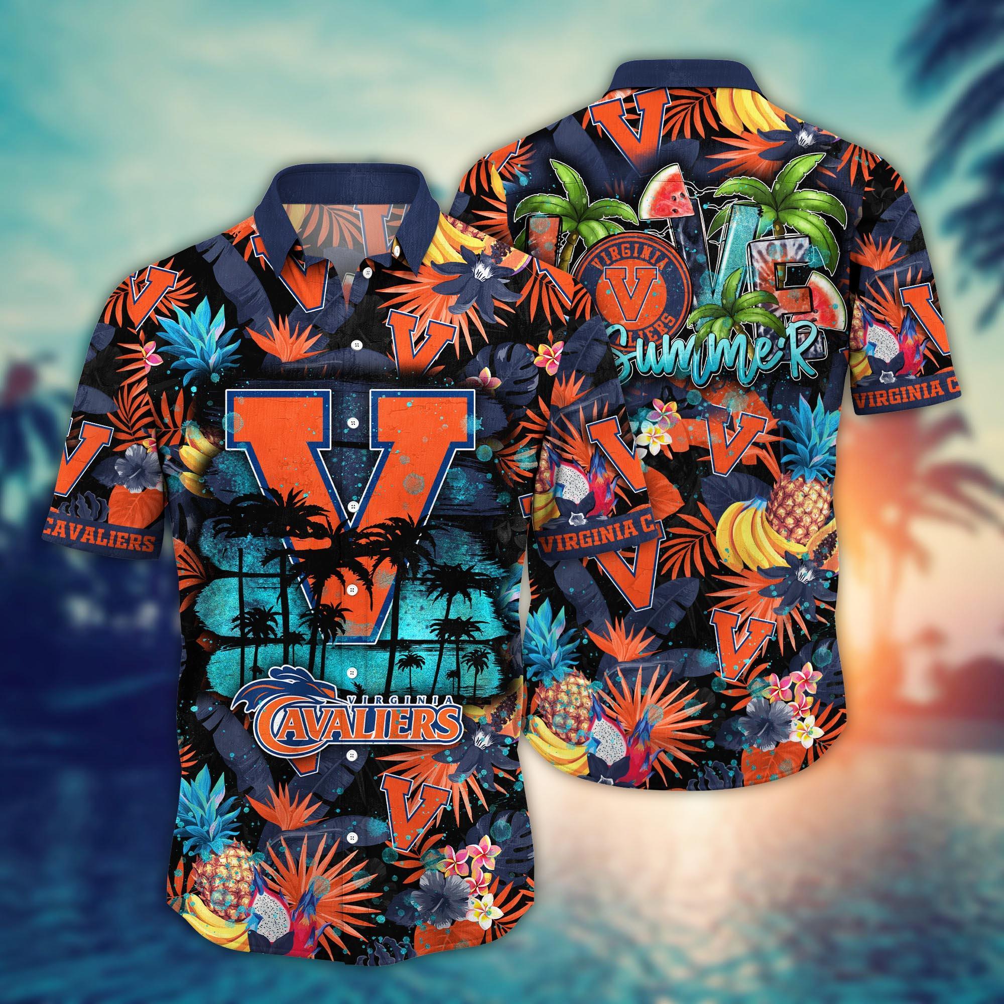 Virginia Cavaliers NCAA Flower Hawaii Shirt For Fans Ver 32