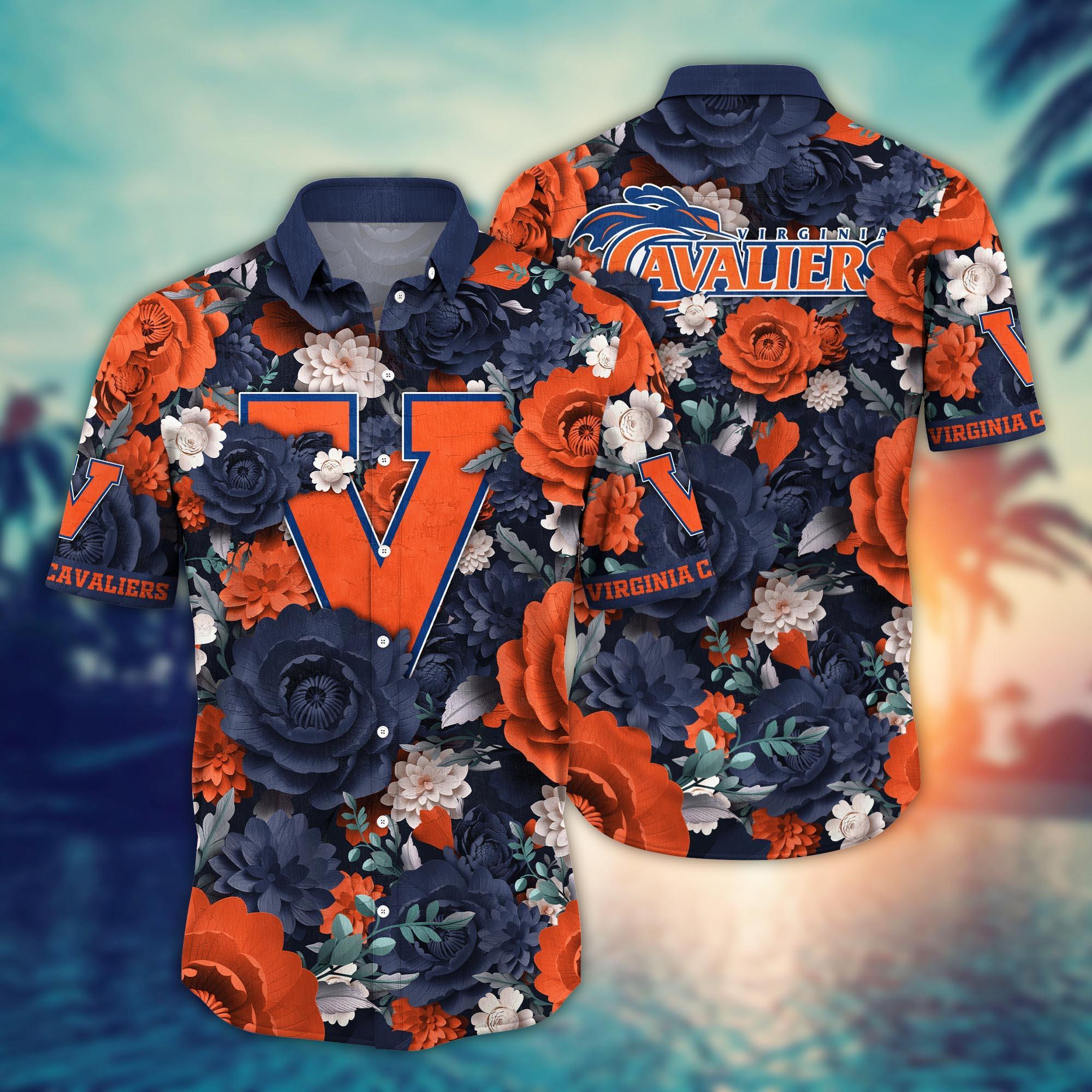 Virginia Cavaliers NCAA Flower Hawaii Shirt For Fans Ver 6