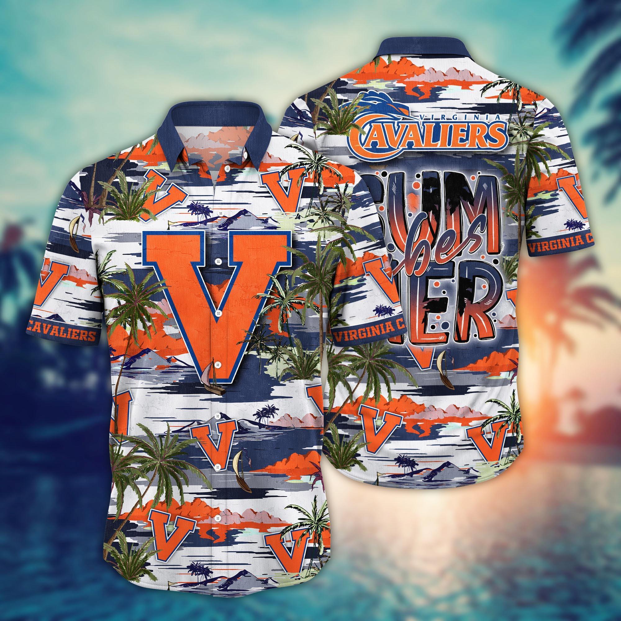 Virginia Cavaliers NCAA Flower Hawaii Shirt For Fans Ver 8