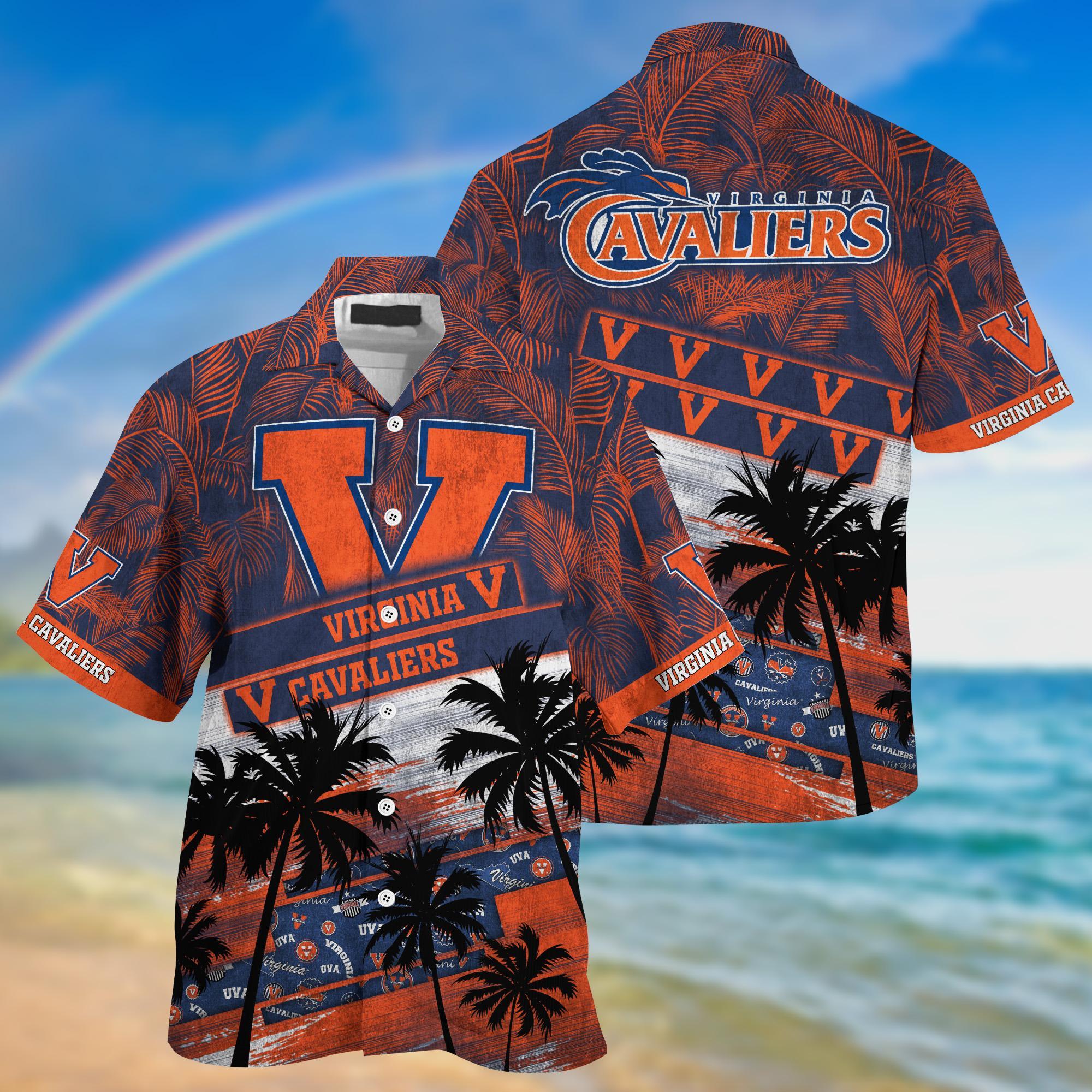 Virginia Cavaliers NCAA Palm Tree Pattern Hawaii Shirt For Sports Fans