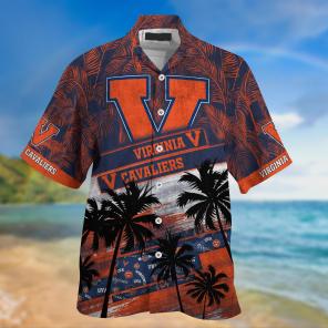 Virginia Cavaliers NCAA Palm Tree Pattern Hawaii Shirt For Sports Fans