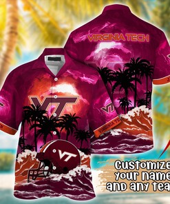 Virginia Tech Hokies NCAA Best Hawaiian Shirt Ever- Customize Any Team Any League