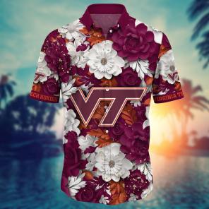 Virginia Tech Hokies NCAA Flower Hawaii Shirt For Fans Ver 11