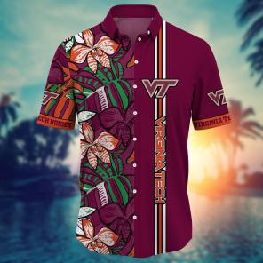 Virginia Tech Hokies NCAA Flower Hawaii Shirt For Fans Ver 13