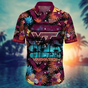 Virginia Tech Hokies NCAA Flower Hawaii Shirt For Fans Ver 14
