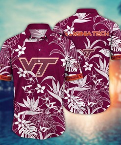Virginia Tech Hokies NCAA Flower Hawaii Shirt For Fans Ver 15