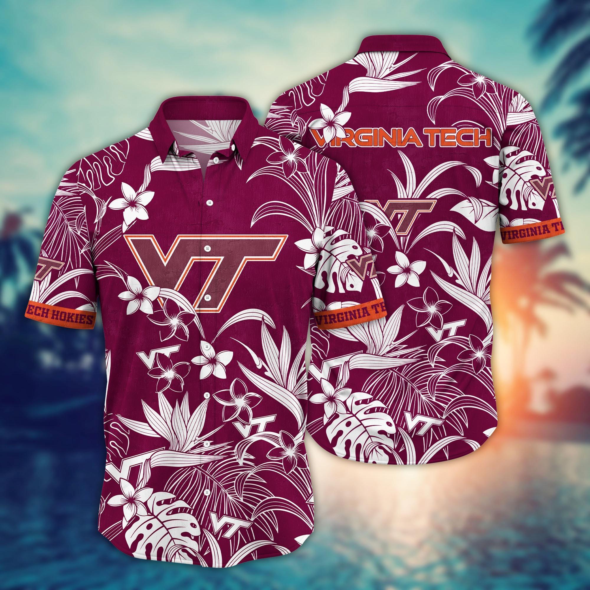 Virginia Tech Hokies NCAA Flower Hawaii Shirt For Fans Ver 15