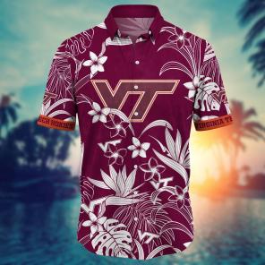 Virginia Tech Hokies NCAA Flower Hawaii Shirt For Fans Ver 15