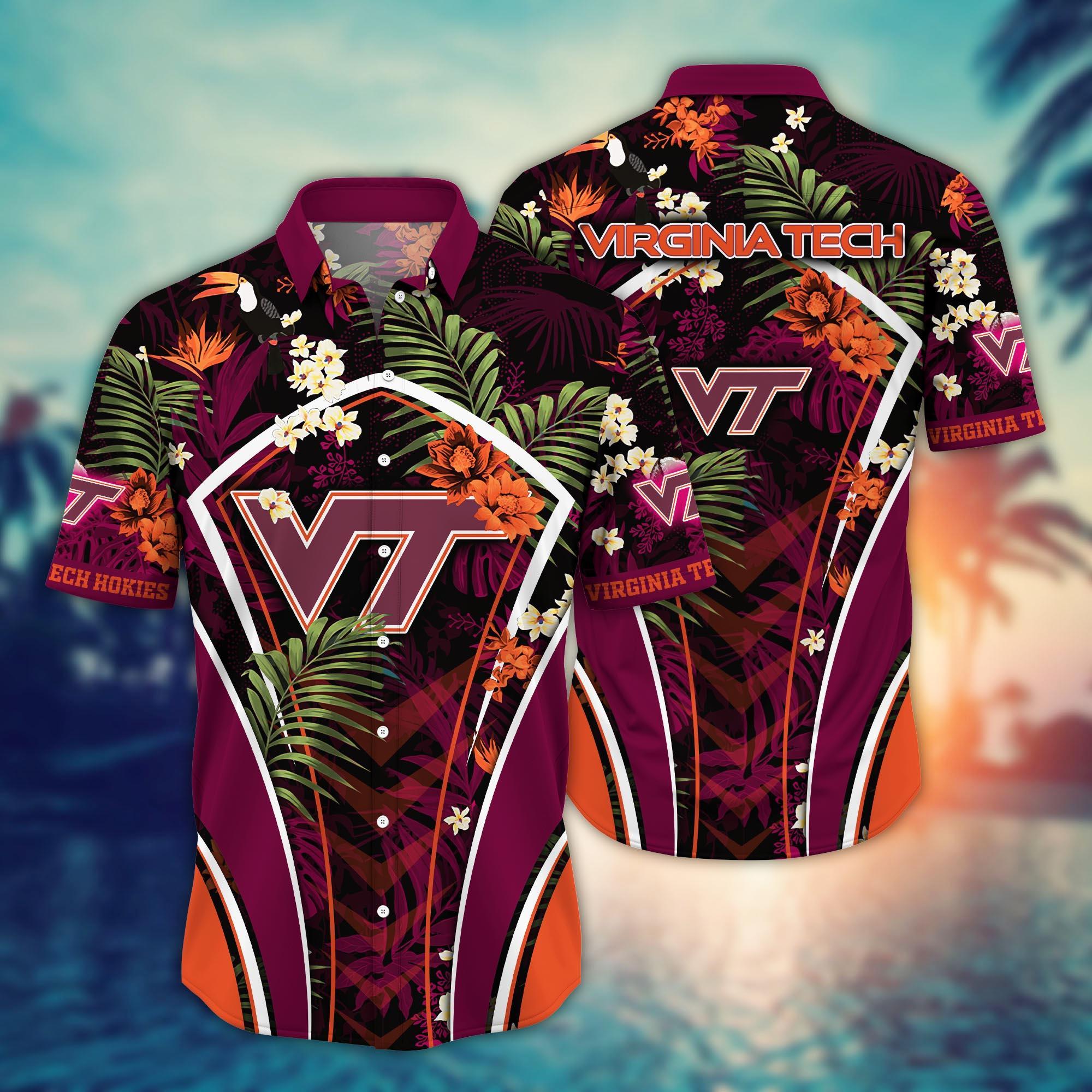 Virginia Tech Hokies NCAA Flower Hawaii Shirt For Fans Ver 17