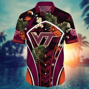 Virginia Tech Hokies NCAA Flower Hawaii Shirt For Fans Ver 17