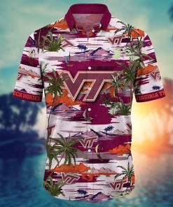 Virginia Tech Hokies NCAA Flower Hawaii Shirt For Fans Ver 18