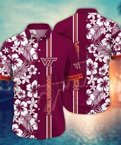 Virginia Tech Hokies NCAA Flower Hawaii Shirt For Fans Ver 19