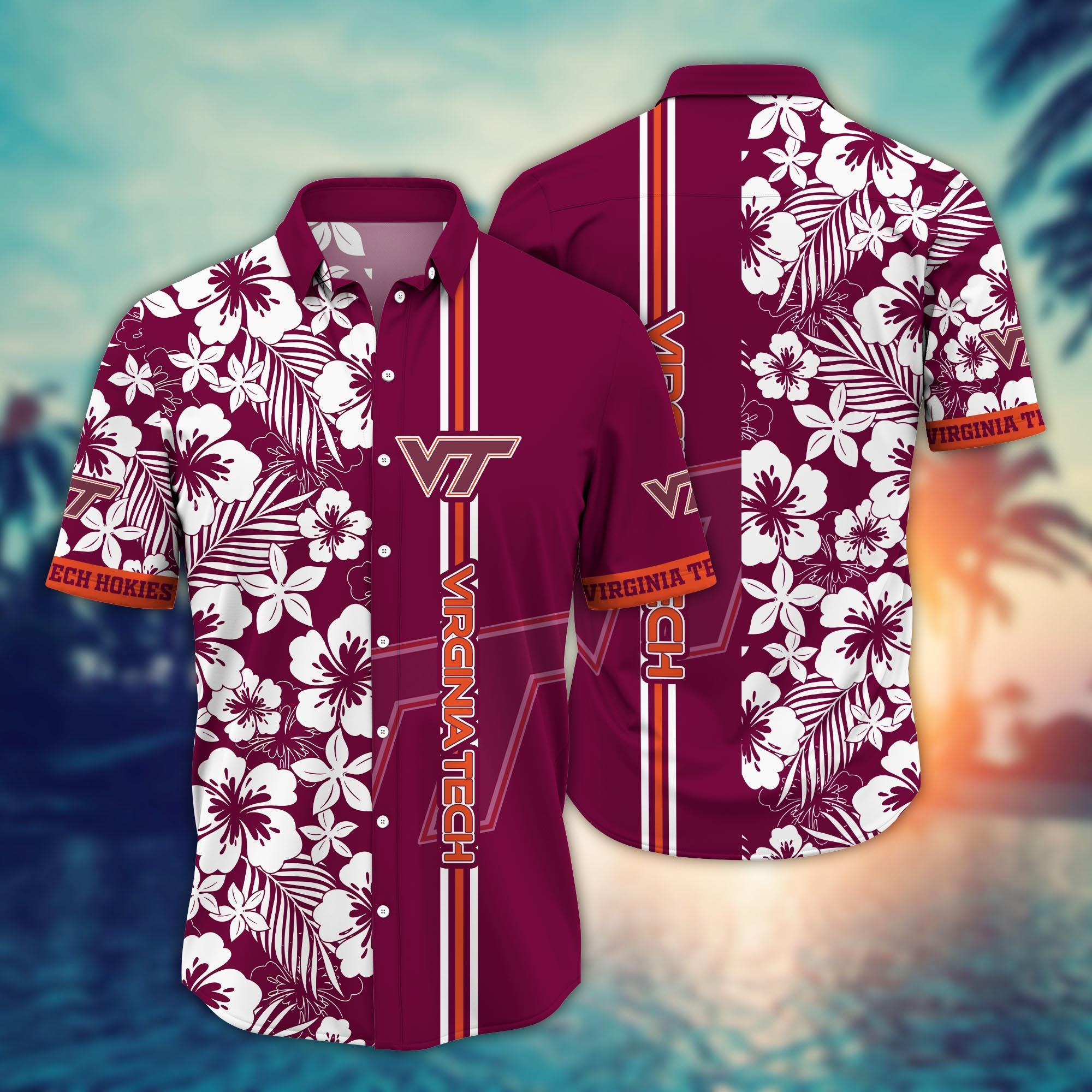 Virginia Tech Hokies NCAA Flower Hawaii Shirt For Fans Ver 19