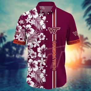 Virginia Tech Hokies NCAA Flower Hawaii Shirt For Fans Ver 19