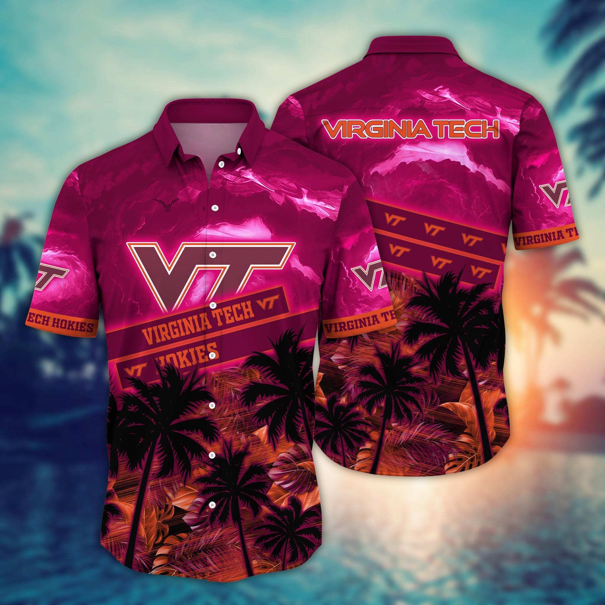 Virginia Tech Hokies NCAA Flower Hawaii Shirt For Fans Ver 21