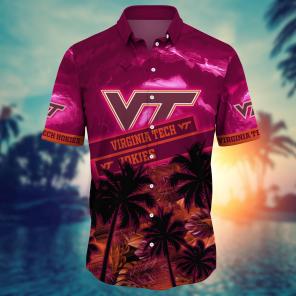 Virginia Tech Hokies NCAA Flower Hawaii Shirt For Fans Ver 21
