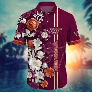 Virginia Tech Hokies NCAA Flower Hawaii Shirt For Fans Ver 24