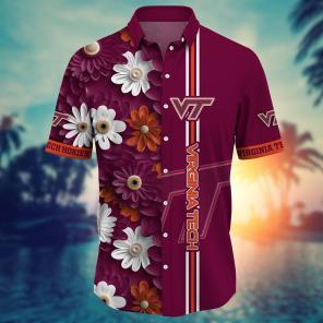 Virginia Tech Hokies NCAA Flower Hawaii Shirt For Fans Ver 25