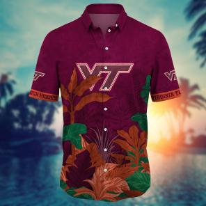 Virginia Tech Hokies NCAA Flower Hawaii Shirt For Fans Ver 26