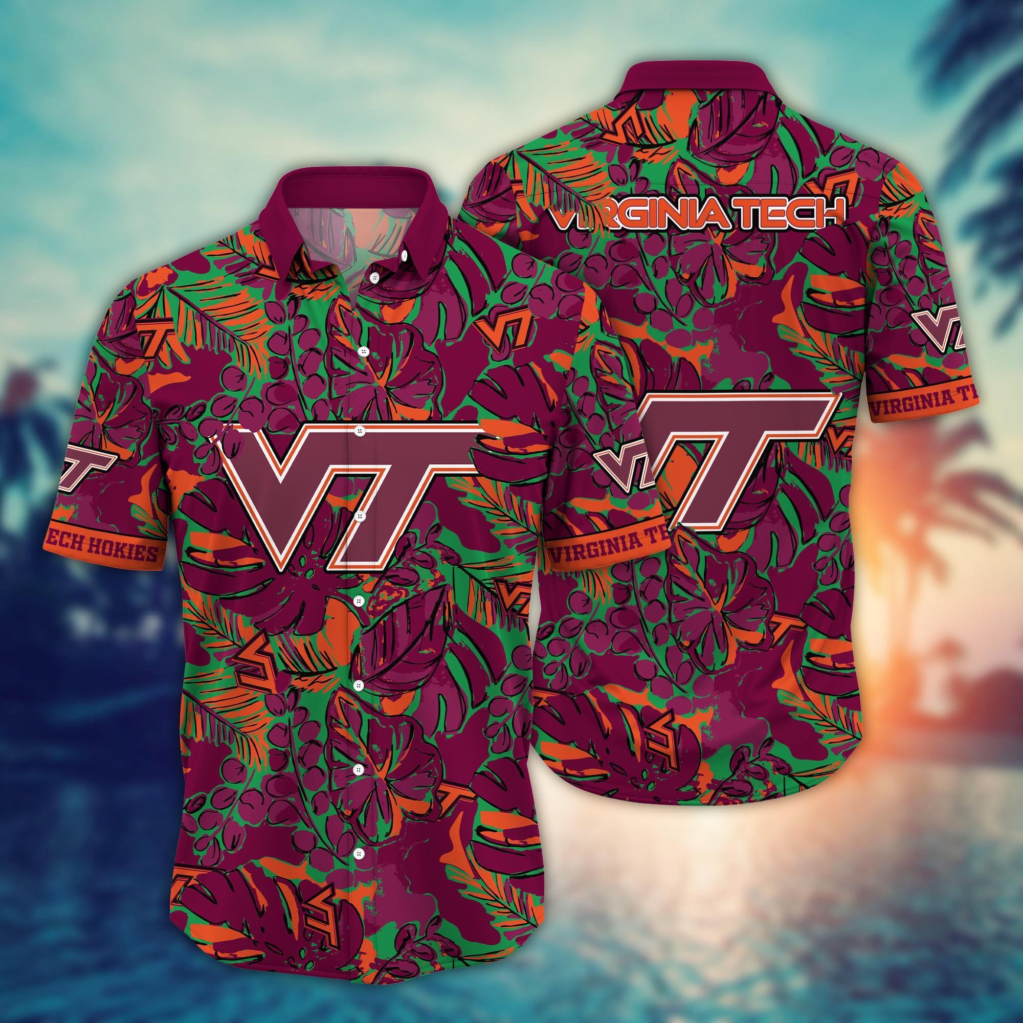 Virginia Tech Hokies NCAA Flower Hawaii Shirt For Fans Ver 29