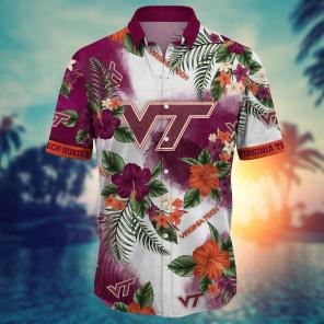 Virginia Tech Hokies NCAA Flower Hawaii Shirt For Fans Ver 30