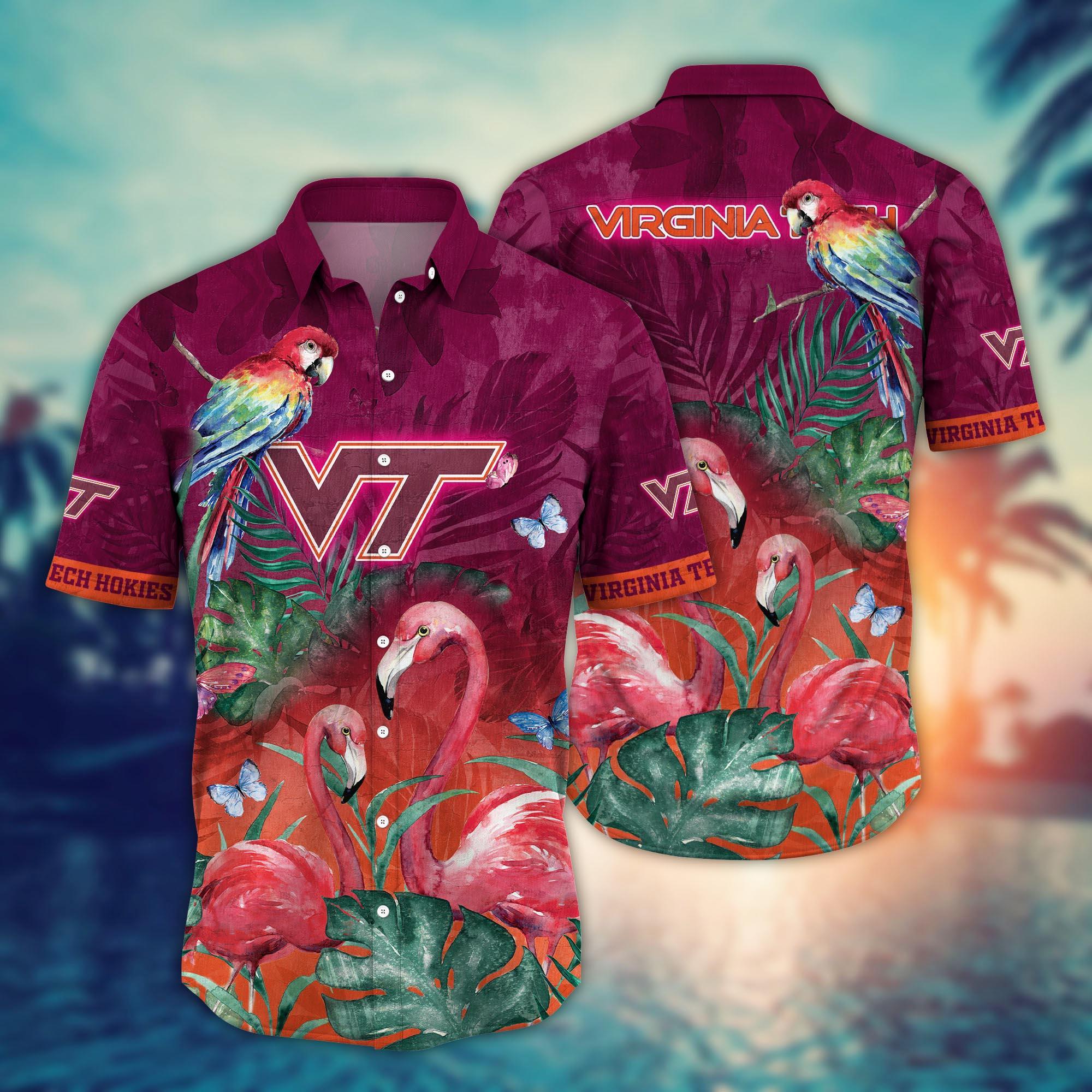Virginia Tech Hokies NCAA Flower Hawaii Shirt For Fans Ver 31