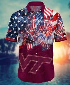 Virginia Tech Hokies NCAA Flower Hawaii Shirt For Fans Ver 32