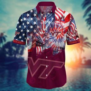 Virginia Tech Hokies NCAA Flower Hawaii Shirt For Fans Ver 32