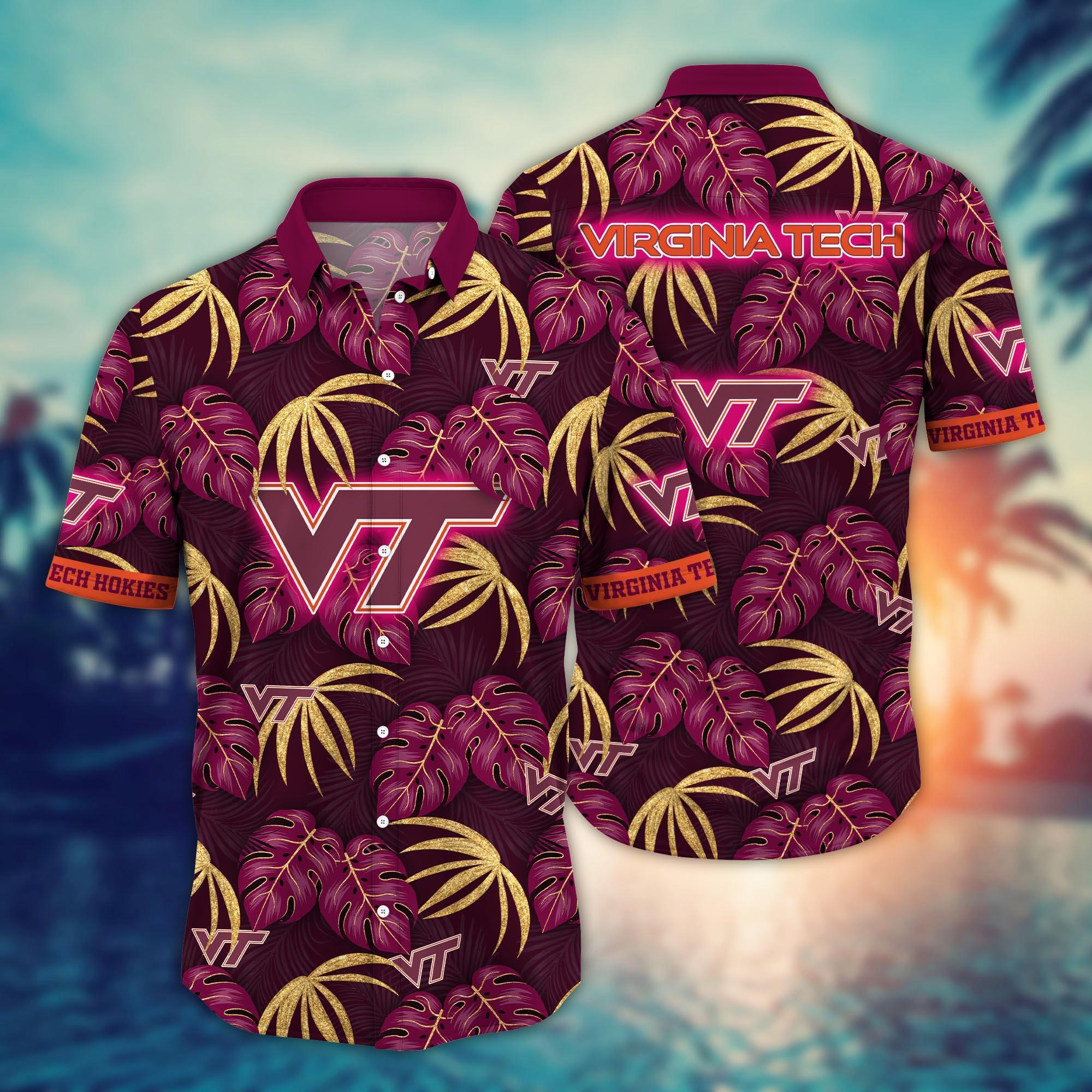 Virginia Tech Hokies NCAA Flower Hawaii Shirt For Fans Ver 33