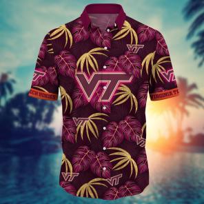 Virginia Tech Hokies NCAA Flower Hawaii Shirt For Fans Ver 33