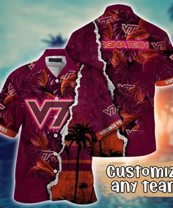 Virginia Tech Hokies NCAA Flower Hawaii Shirt For Fans Ver 35