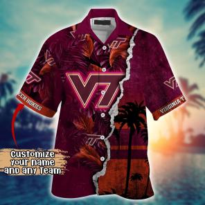 Virginia Tech Hokies NCAA Flower Hawaii Shirt For Fans Ver 35