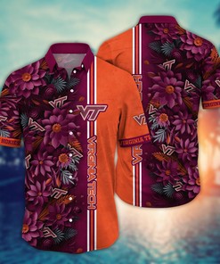 Virginia Tech Hokies NCAA Flower Hawaii Shirt For Fans Ver 5
