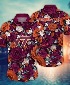Virginia Tech Hokies NCAA Flower Hawaii Shirt For Fans Ver 7