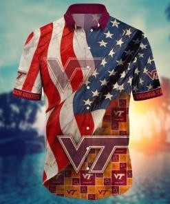 Virginia Tech Hokies NCAA Flower Hawaii Shirt For Fans Ver 9
