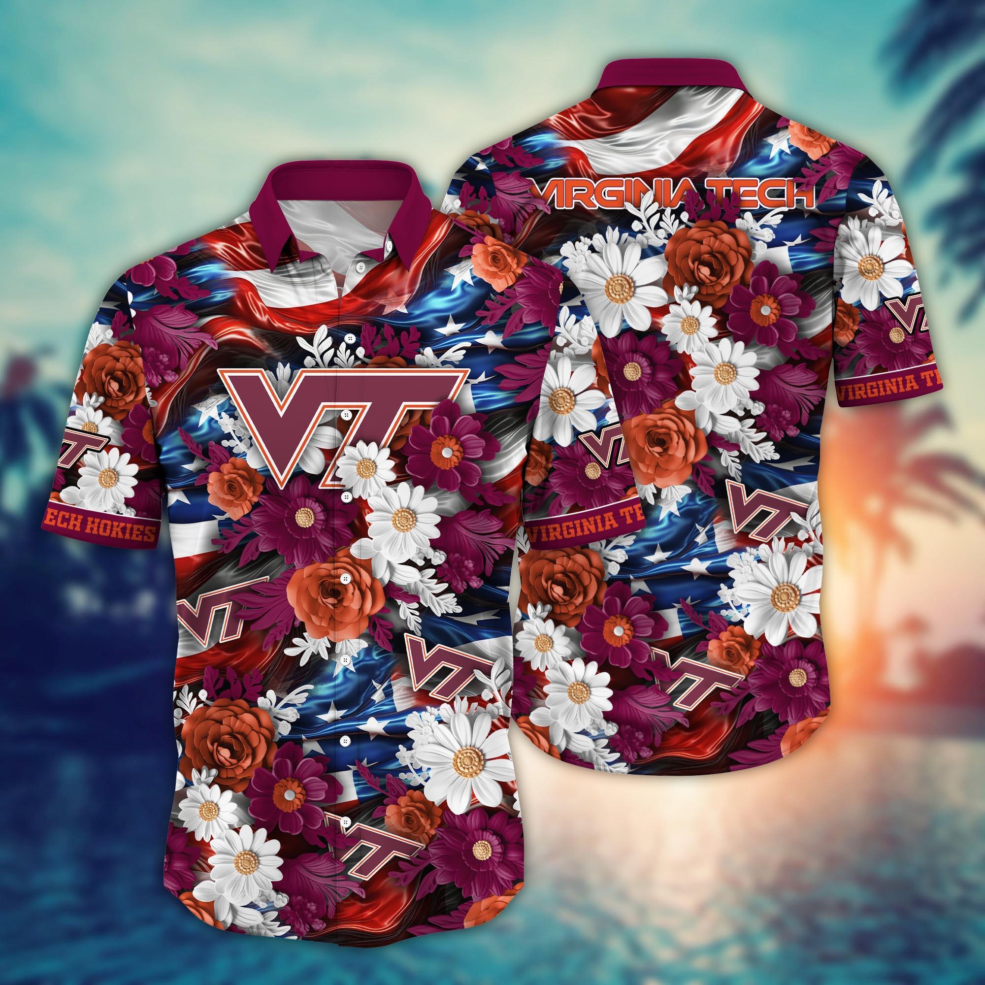 Virginia Tech Hokies NCAA Hawaii Shirt Ver 3