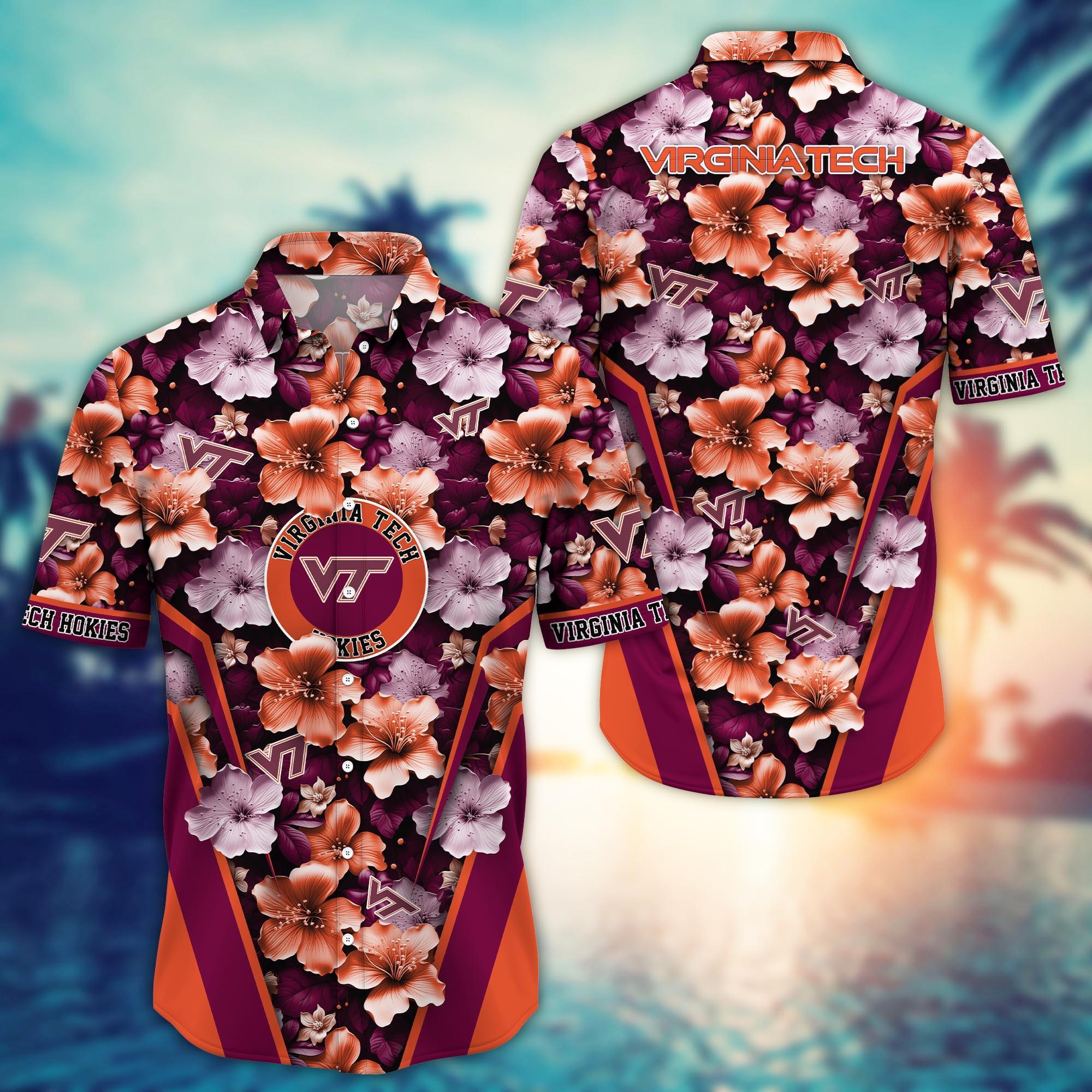 Virginia Tech Hokies NCAA Hawaiian Shirt, Aloha Shirt Ver 2