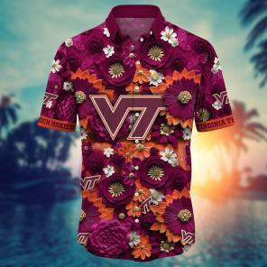 Virginia Tech Hokies NCAA Hawaiian Shirt for This Summer Customize Shirt Any Team