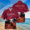 Virginia Tech Hokies NCAA Palm Tree Pattern Hawaii Shirt For Sports Fans