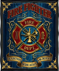 Volunteer Fire Tradition Sacrifice Throw Blanket - 50" x 60"