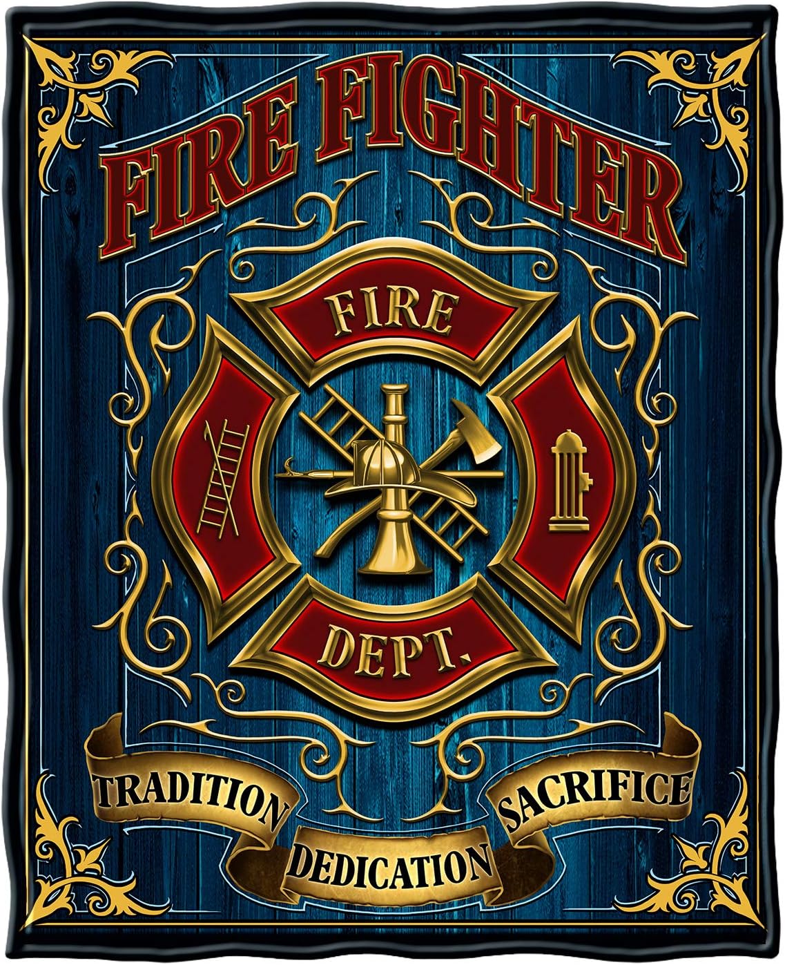 Volunteer Fire Tradition Sacrifice Throw Blanket - 50" x 60"