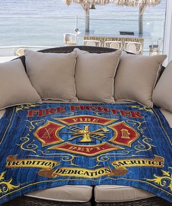 Volunteer Fire Tradition Sacrifice Throw Blanket - 50" x 60"