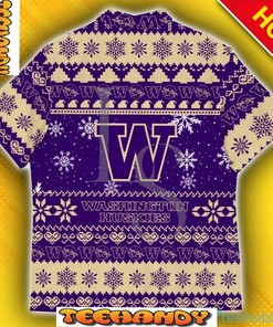 Washington Huskies Baby Yoda Star Wars Christmas Hawaii Shirt