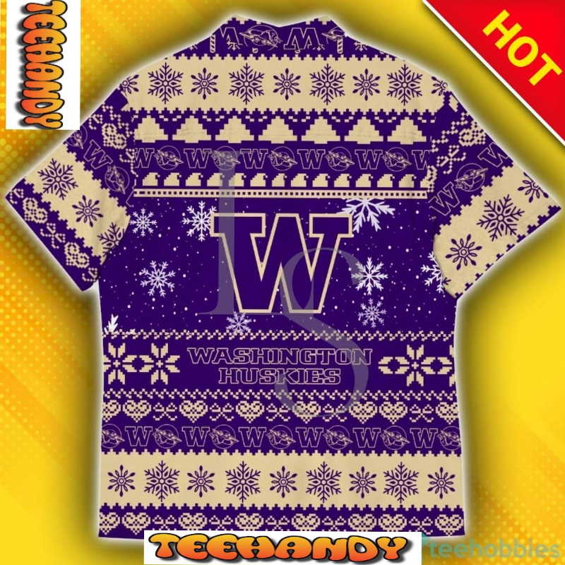 Washington Huskies Baby Yoda Star Wars Christmas Hawaii Shirt