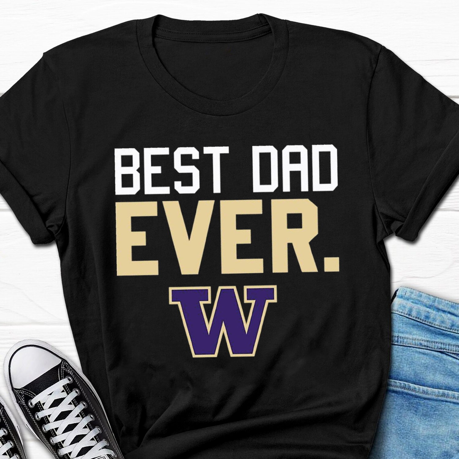Washington Huskies Best Dad Ever Shirt - Perfect Father's Day Gift