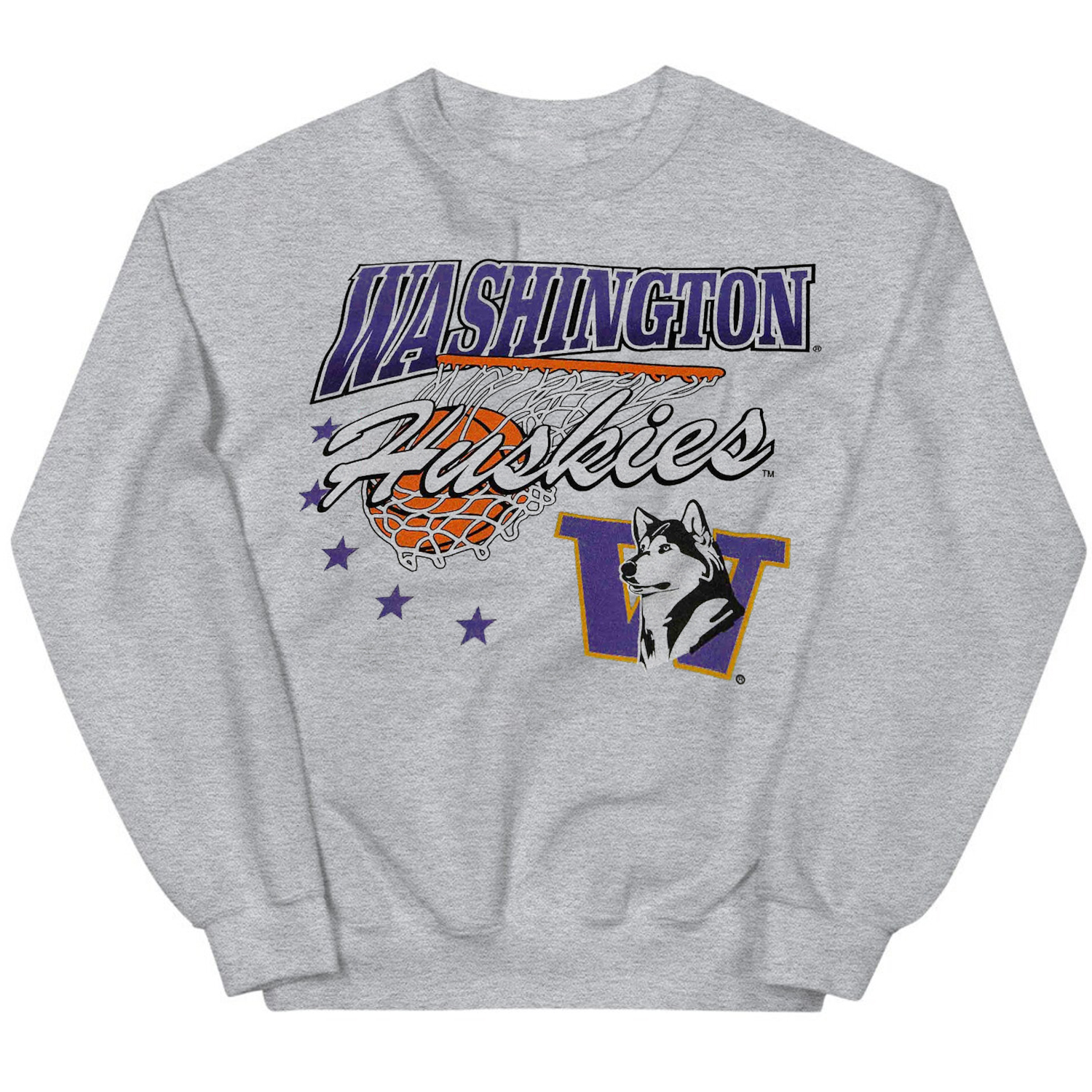 Washington Huskies Classic Hoop T-Shirt - Timeless Basketball Design