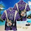 Washington Huskies Mickey Mouse Hawaiian Shirt - Fun and Cute Fan Gear