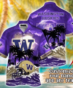Washington Huskies NCAA Best Hawaiian Shirt Ever- Customize Any Team Any League