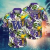 Washington Huskies NCAA Flower Hawaii Shirt For Fans Ver 1
